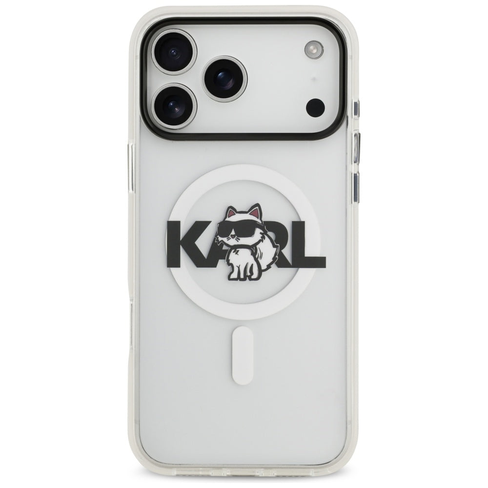 Karl Lagerfeld - IML MagSafe (KLHMP17LHGCHGKBT) - iPhone 17 Pro - Crossbody Karl Head