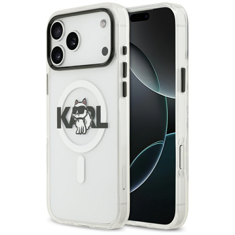 Karl Lagerfeld - IML MagSafe (KLHMP17LHGCHGKBT) - iPhone 17 Pro - Crossbody Karl Head