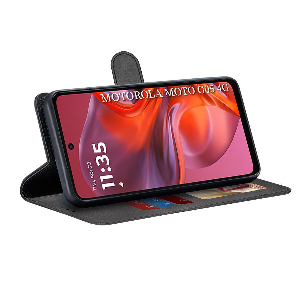 Techsuit - Diary Book - Motorola Moto G05 / E15 - Black