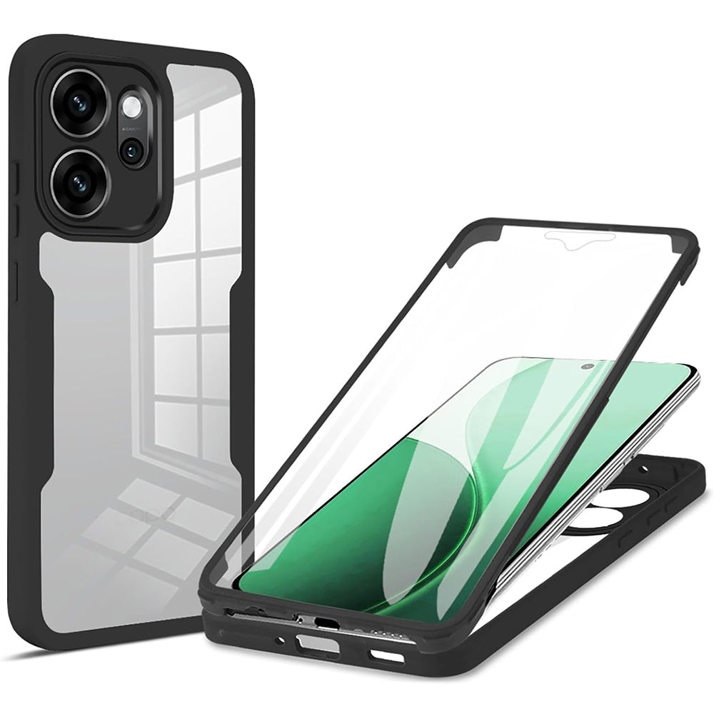 Techsuit - ColorVerse 360 Series + Screen Protector - Oppo Reno14 F / Reno14 FS 5G - Black