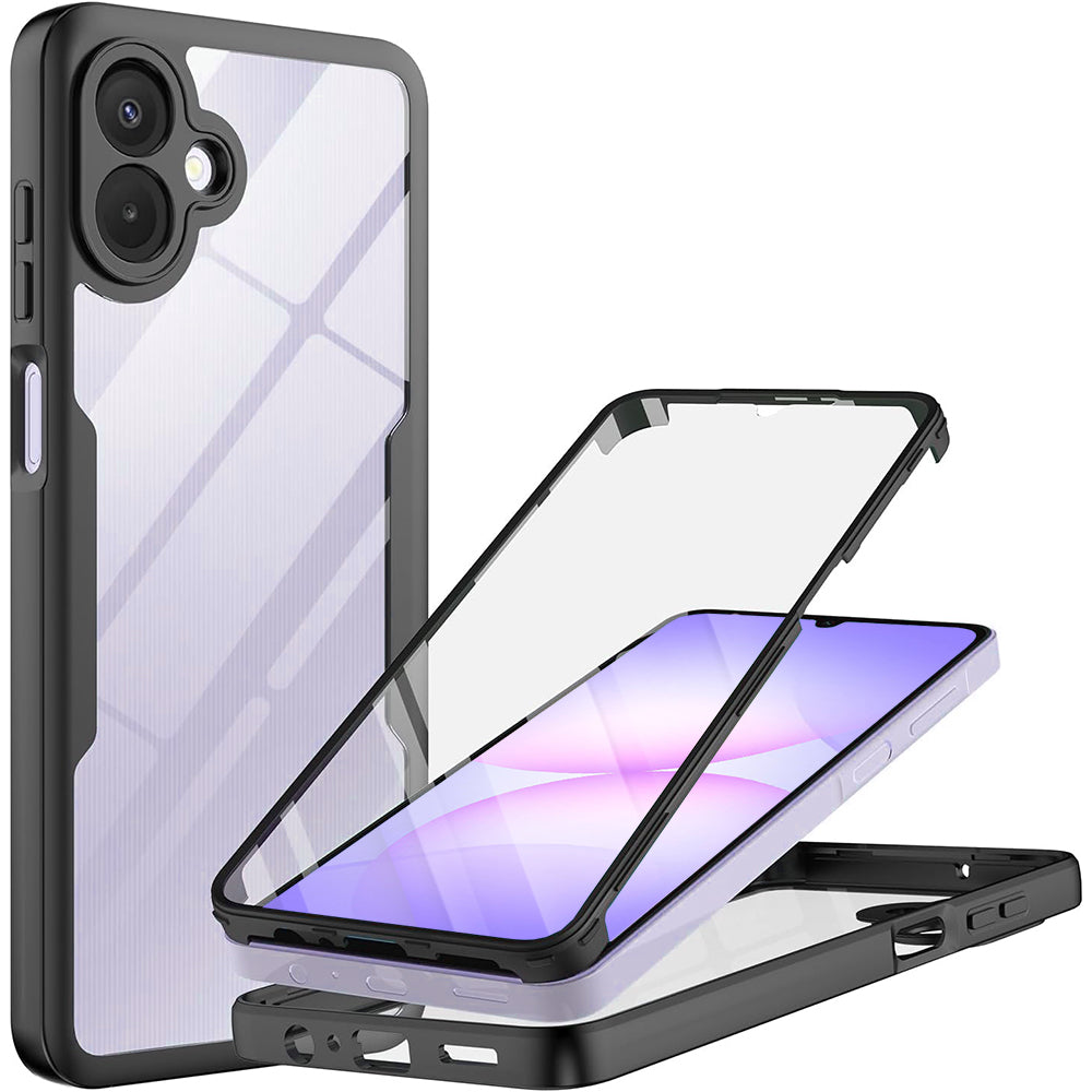 Techsuit - ColorVerse 360 Series + Screen Protector - Samsung Galaxy A07 4G - Black