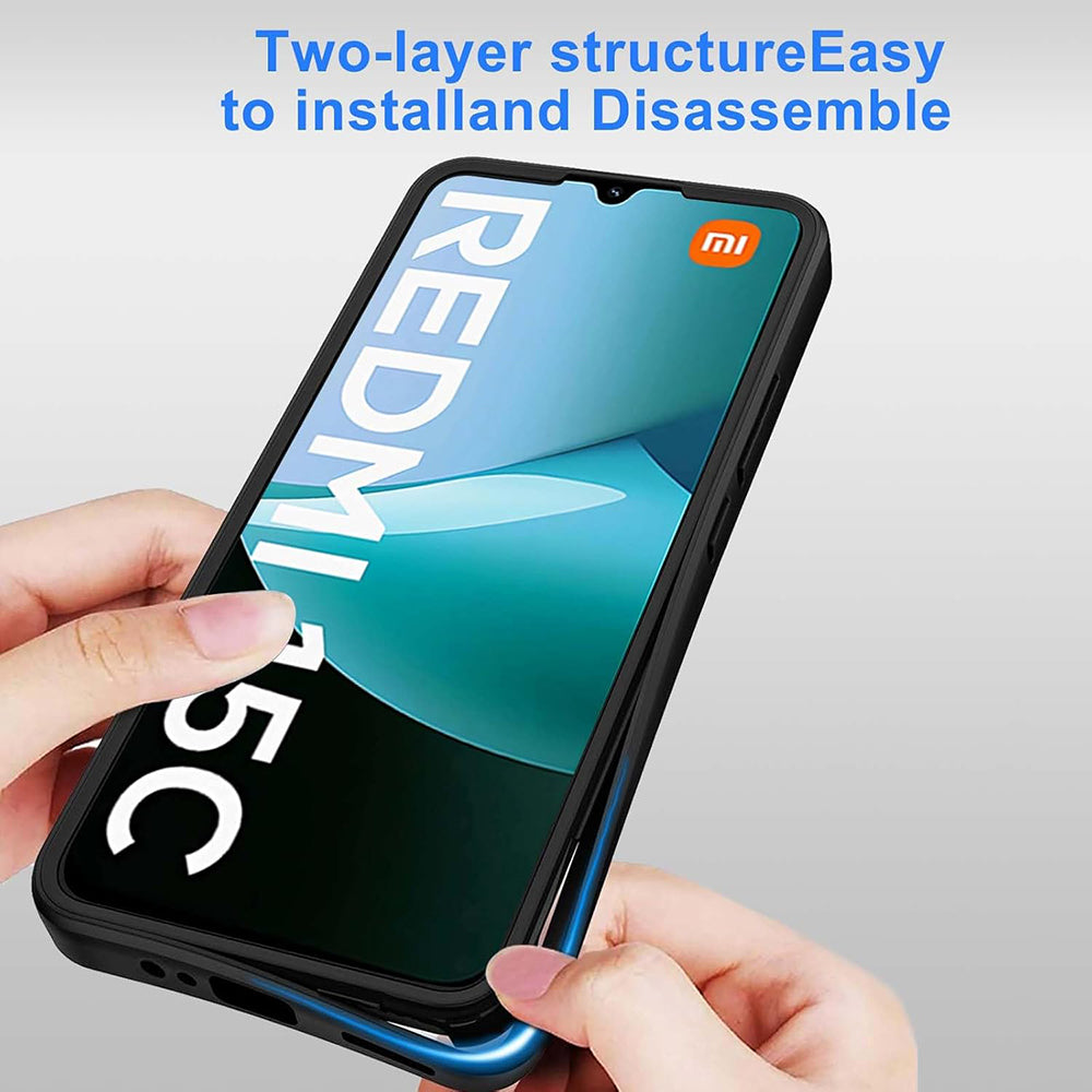 Techsuit - ColorVerse 360 Series + Screen Protector - Xiaomi Redmi 15C 4G / Redmi 15C 5G - Blue