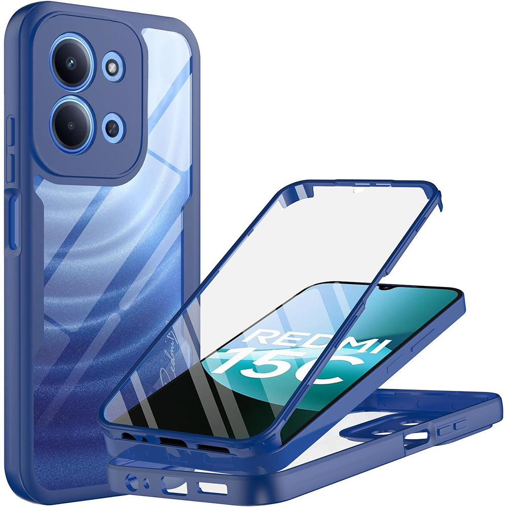 Techsuit - ColorVerse 360 Series + Screen Protector - Xiaomi Redmi 15C 4G / Redmi 15C 5G - Blue
