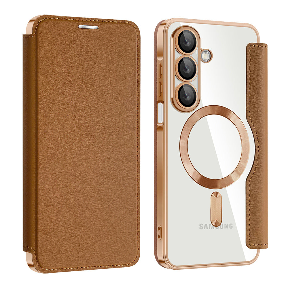 Techsuit - SmartMag Book Case - Samsung Galaxy A17 5G / A17 4G - Brown