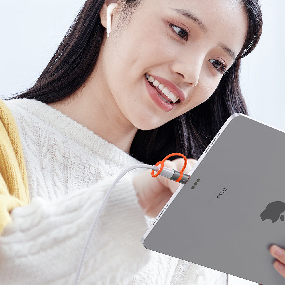 Mcdodo - Adapter (OT-5530) - with Silicone Hook, Aluminium Alloy, Lightning to USB-C, 3A, 60W Portable Design - Grey