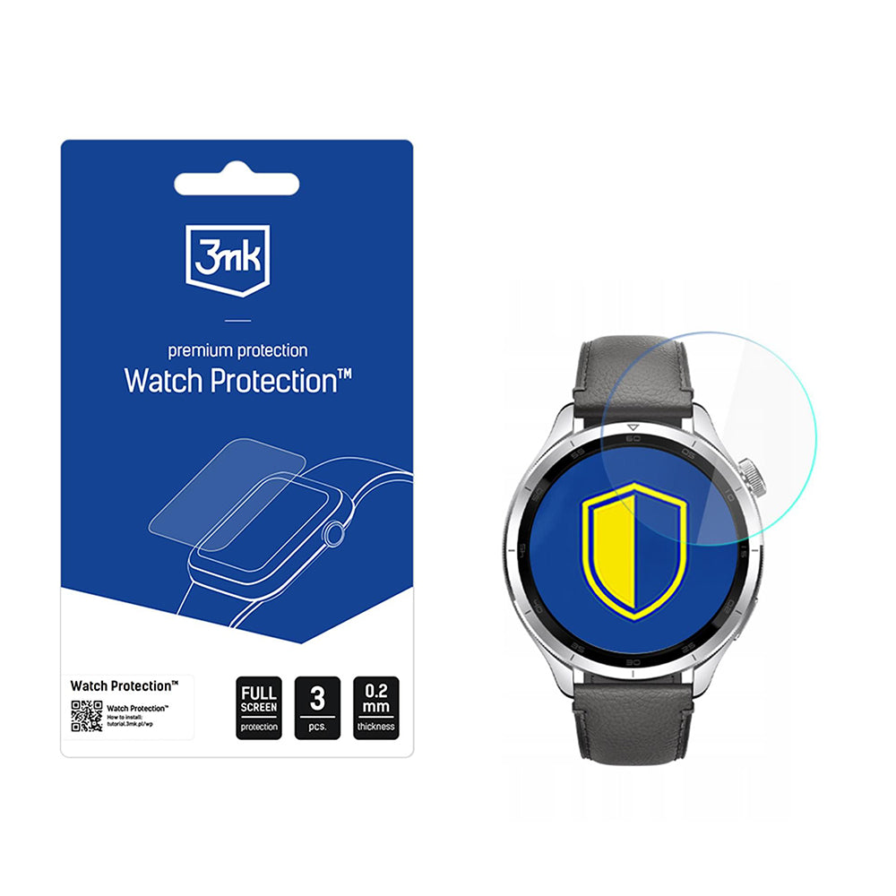 3mk - FlexibleGlass (3Â pack) - Xiaomi Watch S4 - Clear