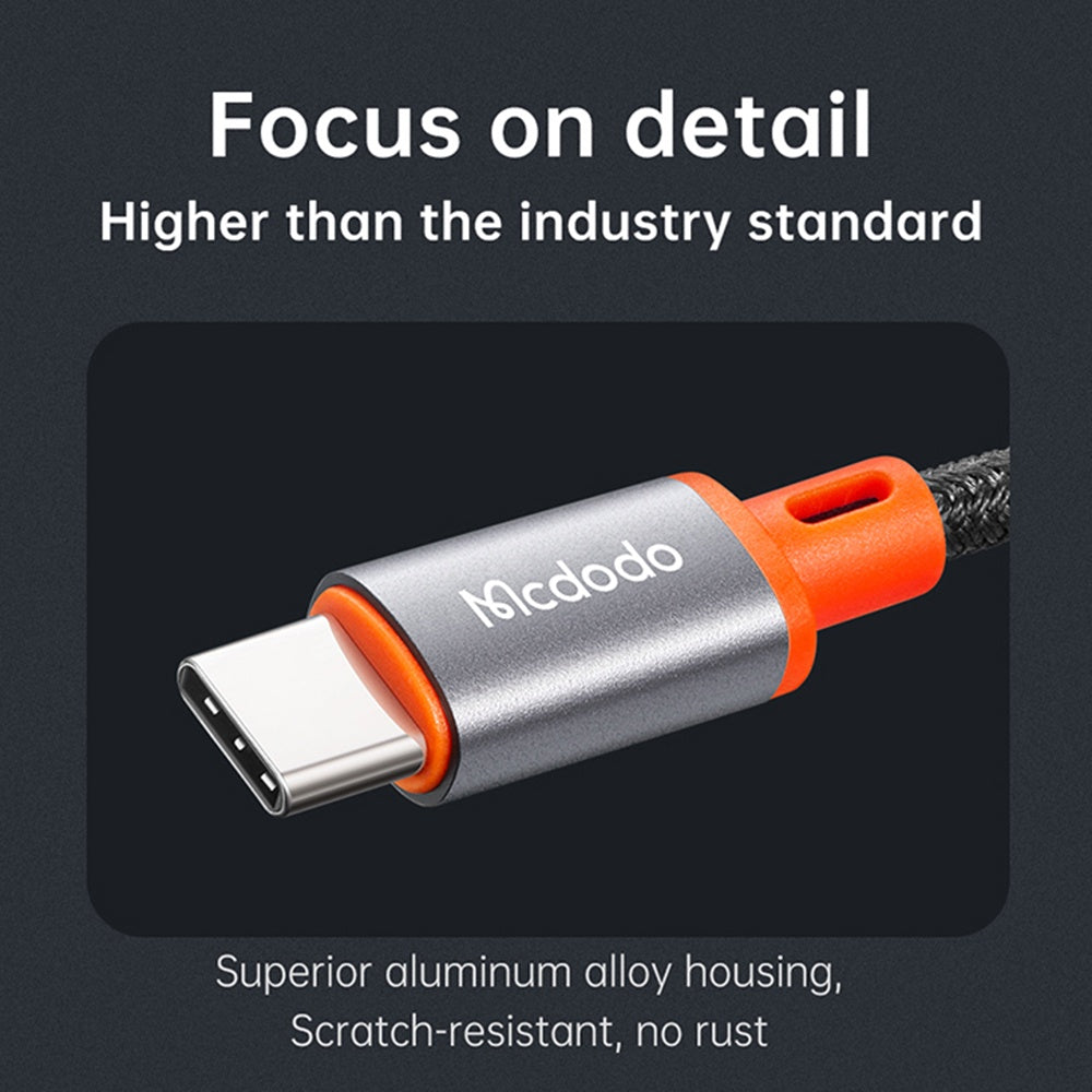 Mcdodo - Audio Cable Castle (CA-0820) - Type-C to Jack 3.5mm, Nylon Braided, 1.2m - Black