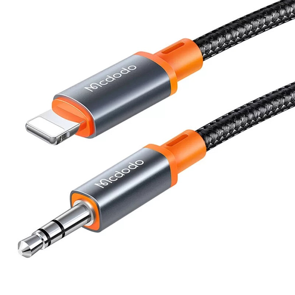 Mcdodo - Audio Cable Castle (CA-0780) - Lightning to Jack 3.5mm, Nylon Braided, 1.2m - Black