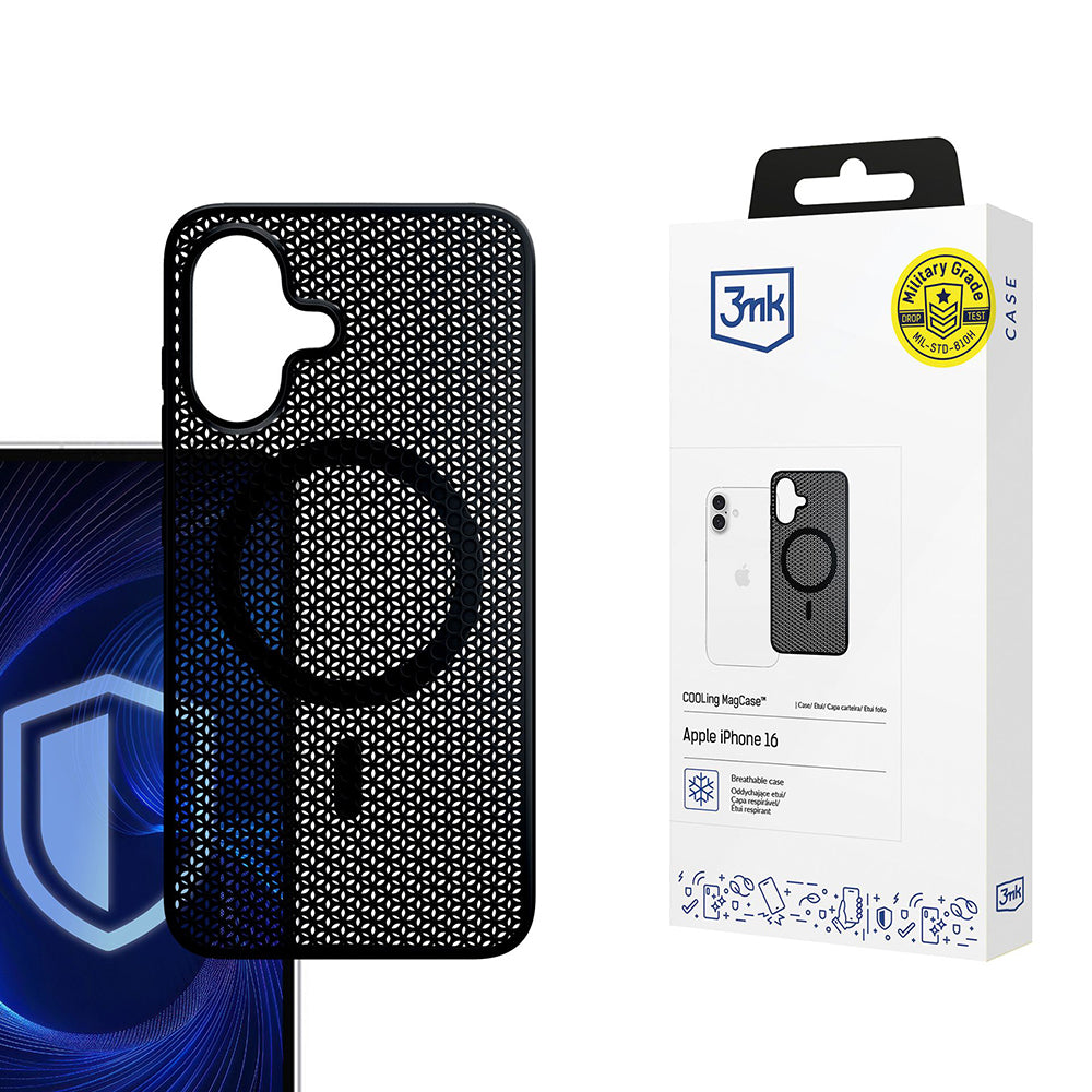 3mk - COOLing MagCase - iPhone 16 - Black