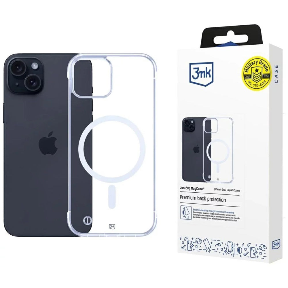 3mk - Just20g MagCase - iPhone 15 - Transparent