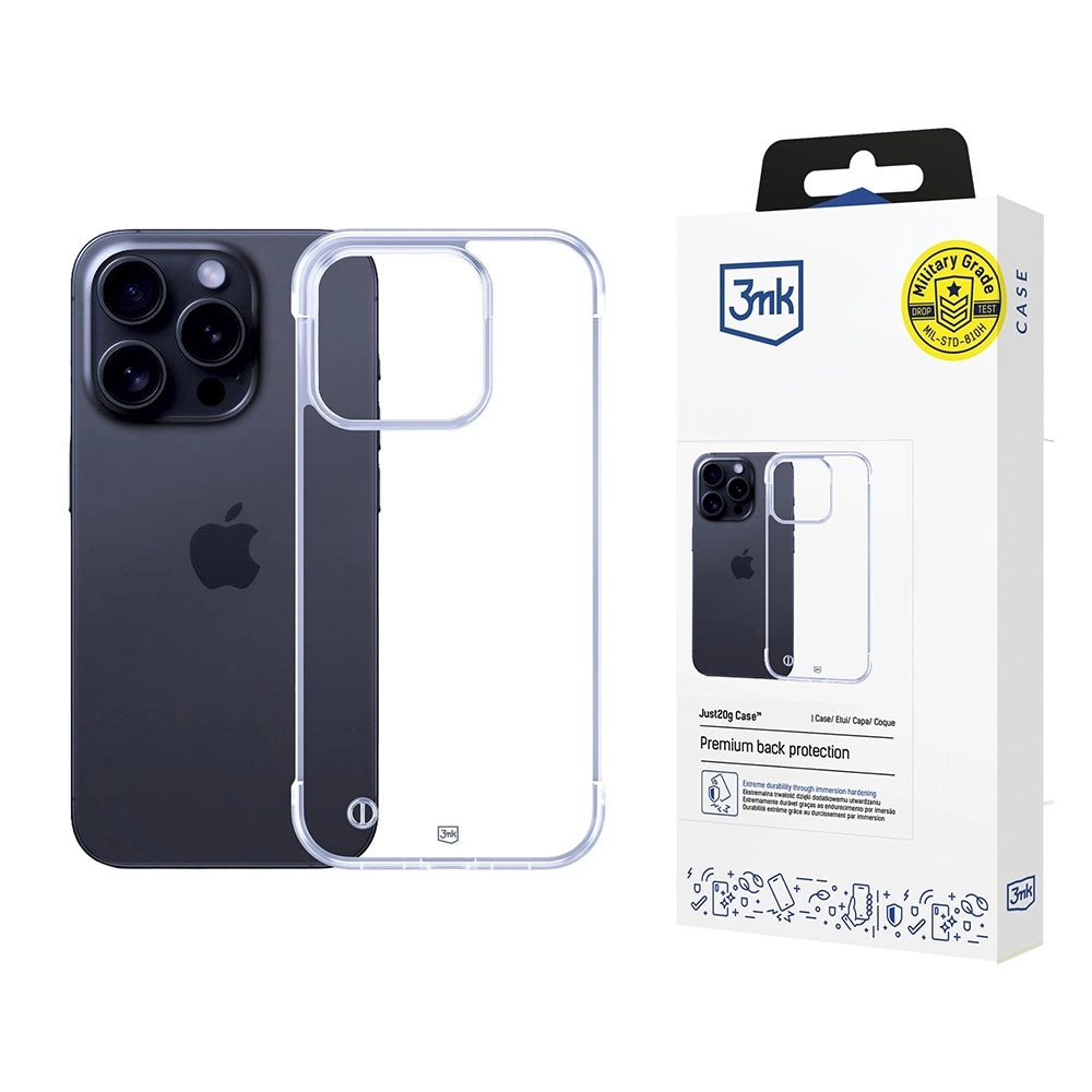 3mk - Just20g Clear Case - iPhone 16 Pro - Transparent