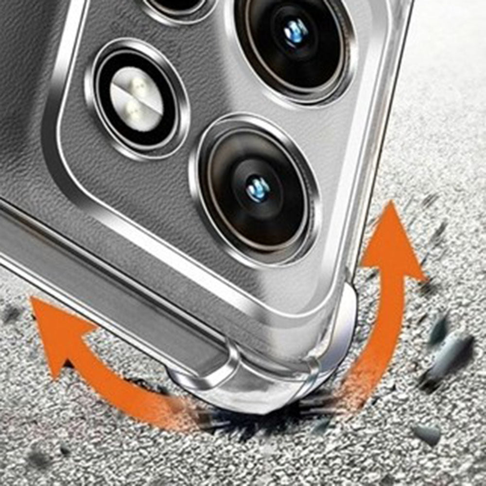 Techsuit - Shockproof Clear Silicone - Motorola Moto G86 Power - Clear