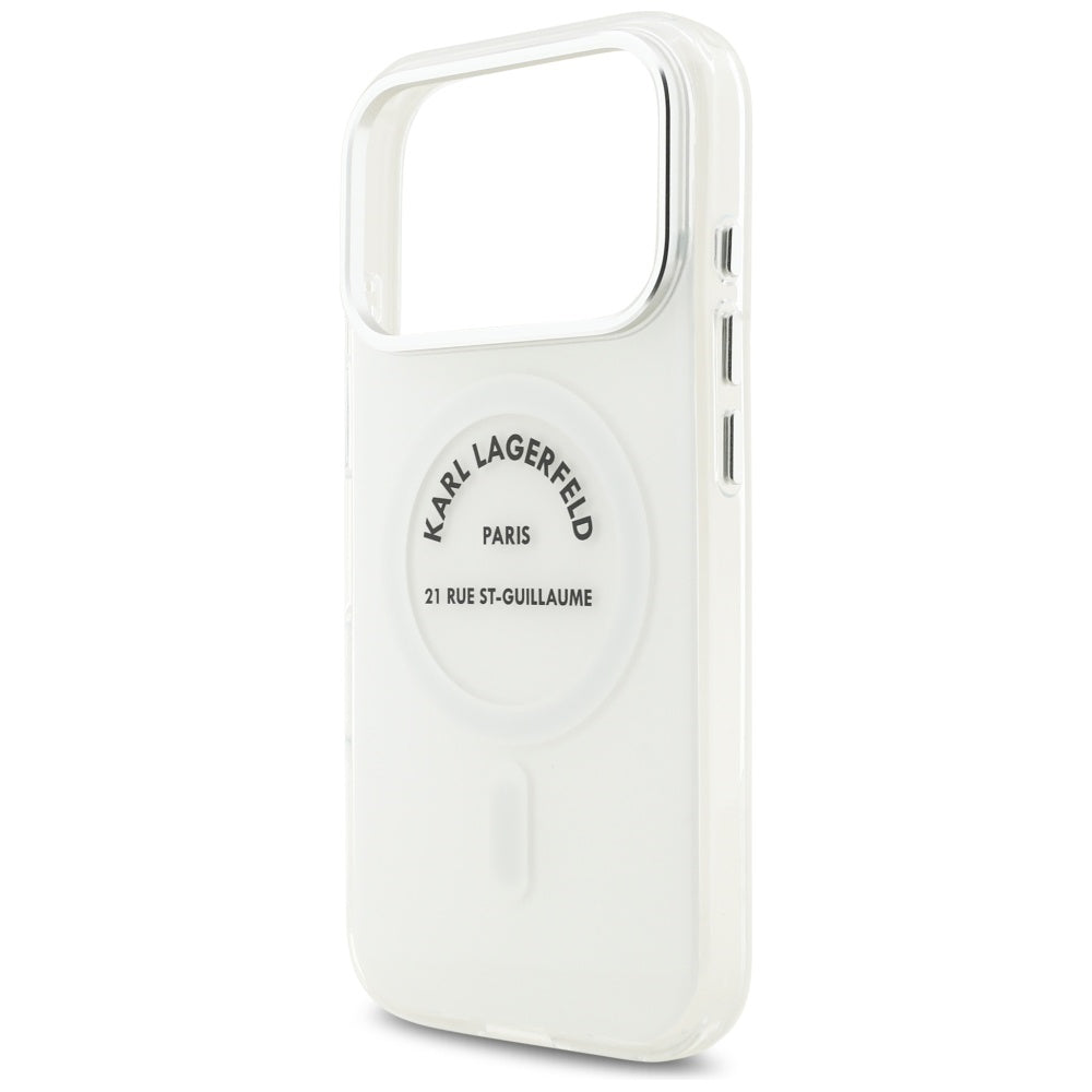 Karl Lagerfeld - IML Karl RSG Logo MagSafe (KLHMP17LHKRSGPT) - iPhone 17 Pro - Transparent