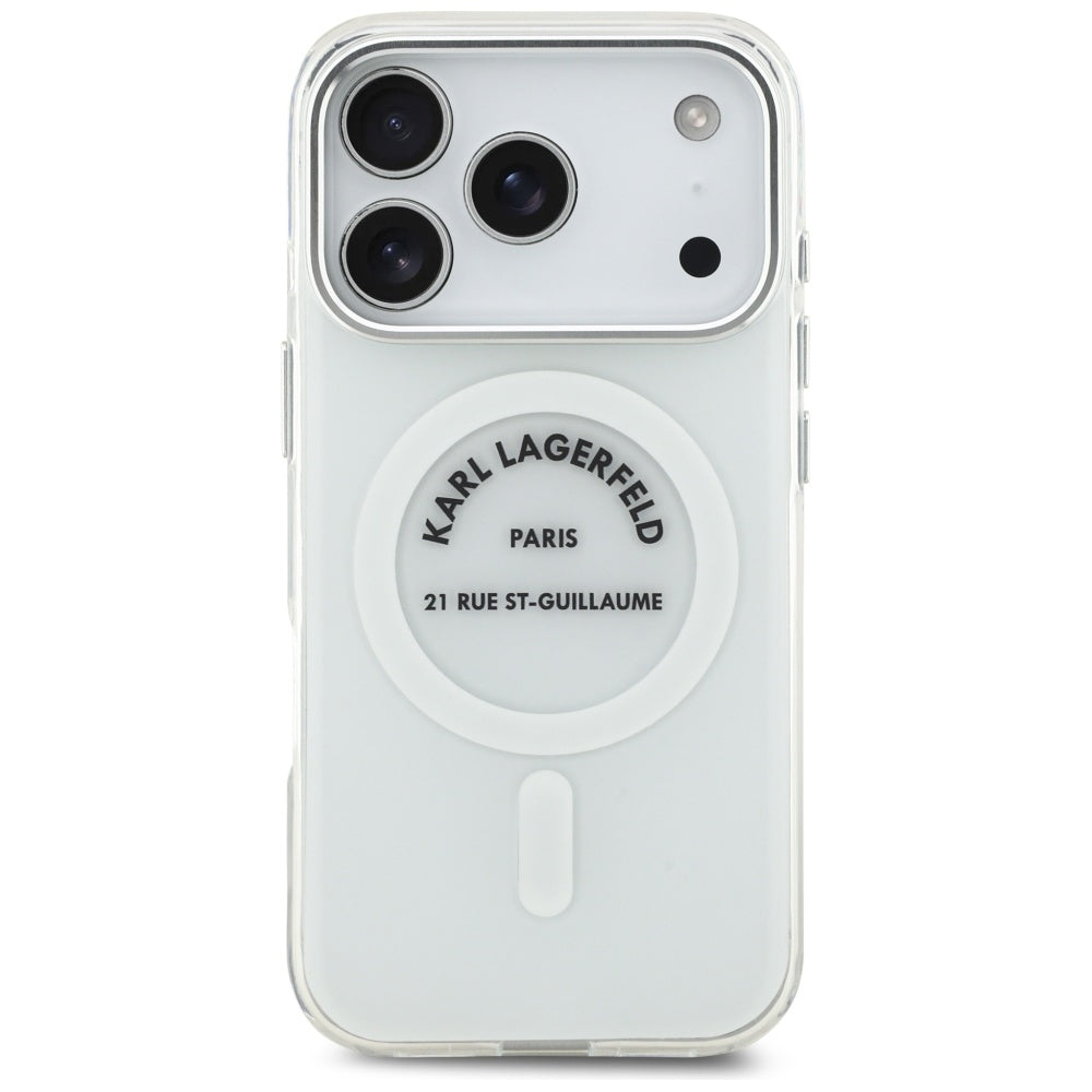 Karl Lagerfeld - IML Karl RSG Logo MagSafe (KLHMP17LHKRSGPT) - iPhone 17 Pro - Transparent