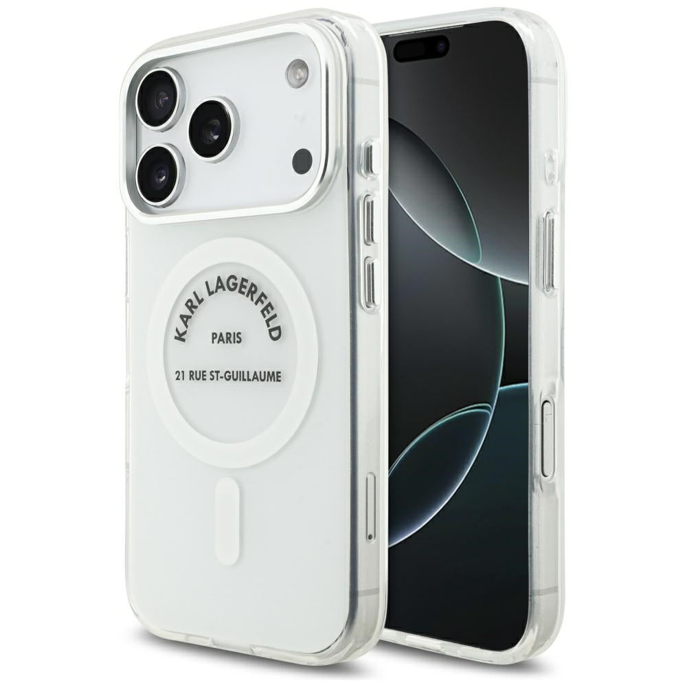 Karl Lagerfeld - IML Karl RSG Logo MagSafe (KLHMP17LHKRSGPT) - iPhone 17 Pro - Transparent