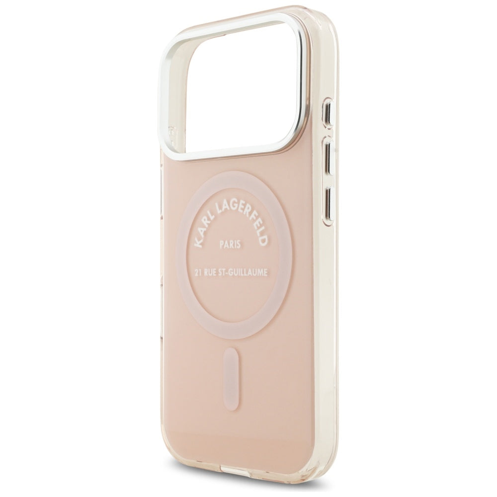 Karl Lagerfeld - IML Karl RSG Logo MagSafe (KLHMP17LHKRSGPP) - iPhone 17 Pro - Pink