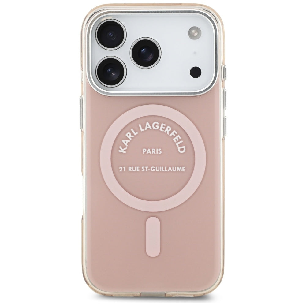 Karl Lagerfeld - IML Karl RSG Logo MagSafe (KLHMP17LHKRSGPP) - iPhone 17 Pro - Pink