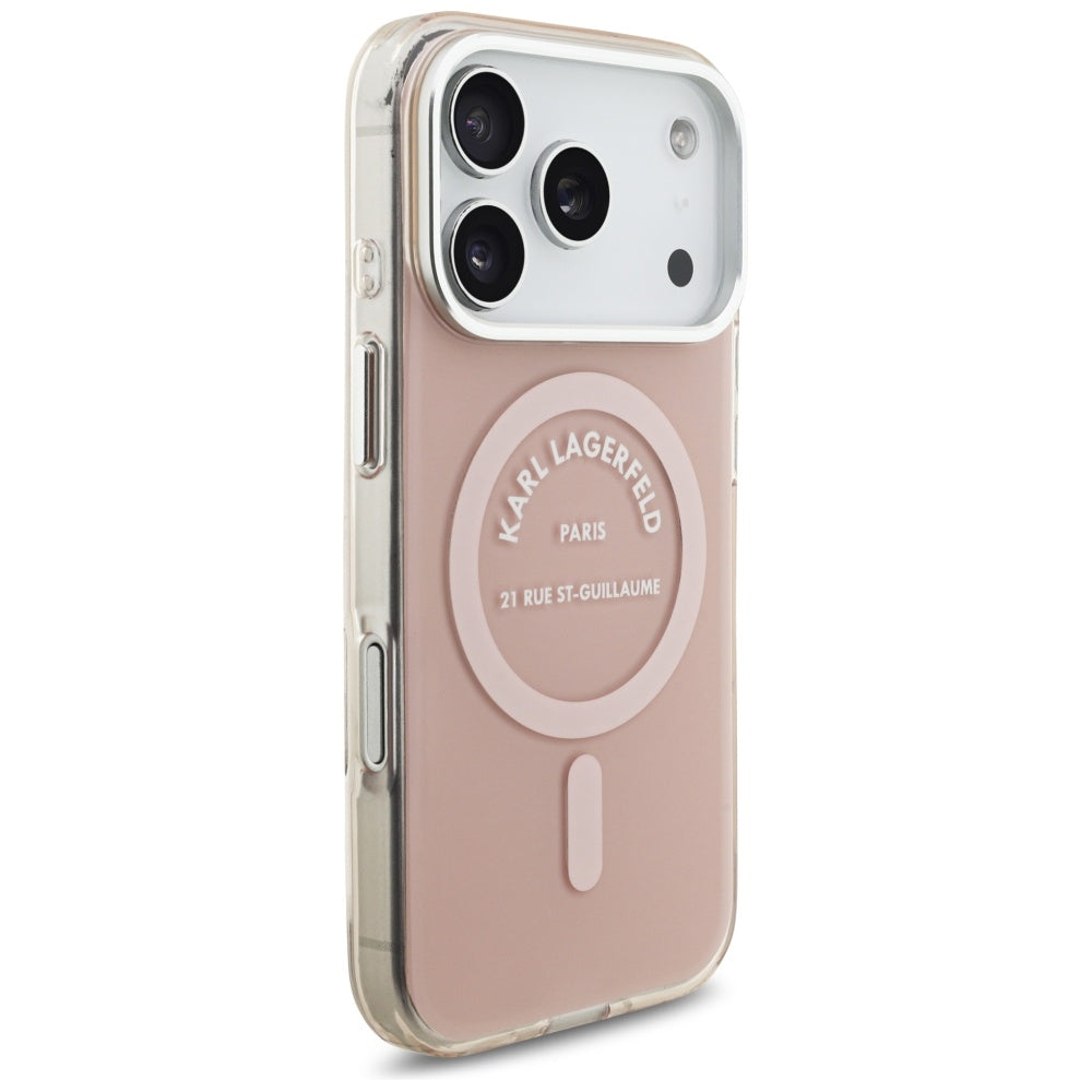 Karl Lagerfeld - IML Karl RSG Logo MagSafe (KLHMP17LHKRSGPP) - iPhone 17 Pro - Pink