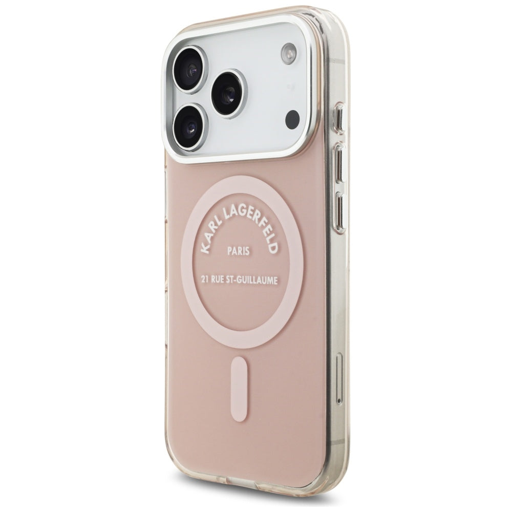 Karl Lagerfeld - IML Karl RSG Logo MagSafe (KLHMP17LHKRSGPP) - iPhone 17 Pro - Pink