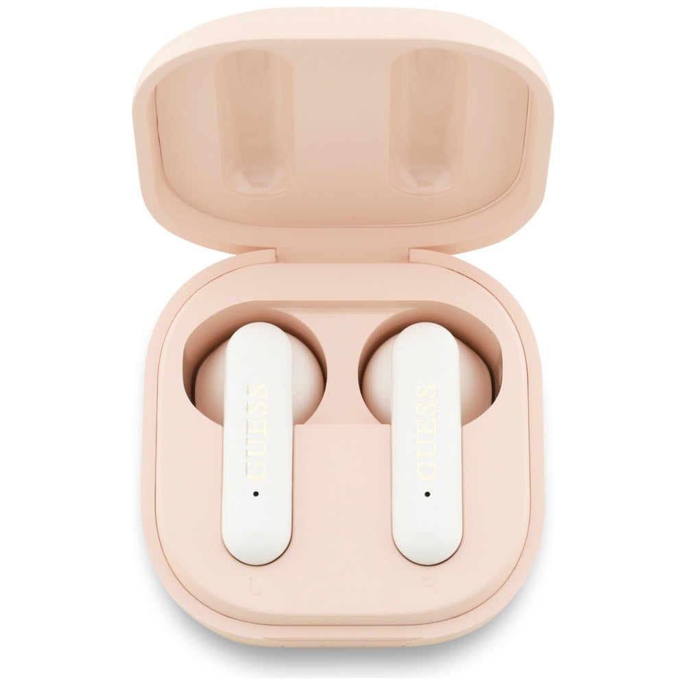 Guess - Wireless Earbuds 4G Metal Logo (GUTWSJ7HE4GP) - Bluetooth, True Wireless Stereo, USB-C, In-ear - Pink