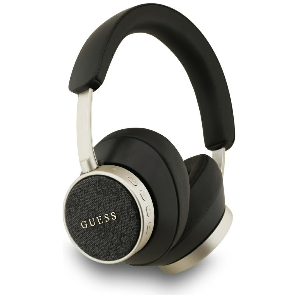 Guess - Wireless Headphones 4G Classic Logo (GUBHC15P4MRSCK) - Bluetooth, ANC, On-ear, Eco Leather - Black