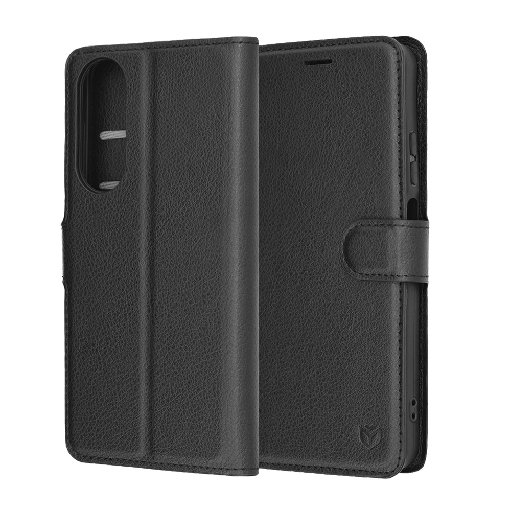 Techsuit - Leather Folio - OnePlus Nord 5 - Black