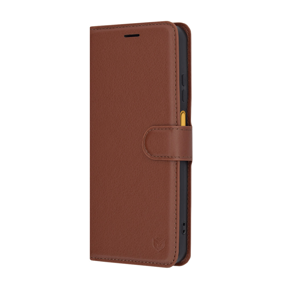 Techsuit - Leather Folio - Motorola Moto G15 / G15 Power - Brown