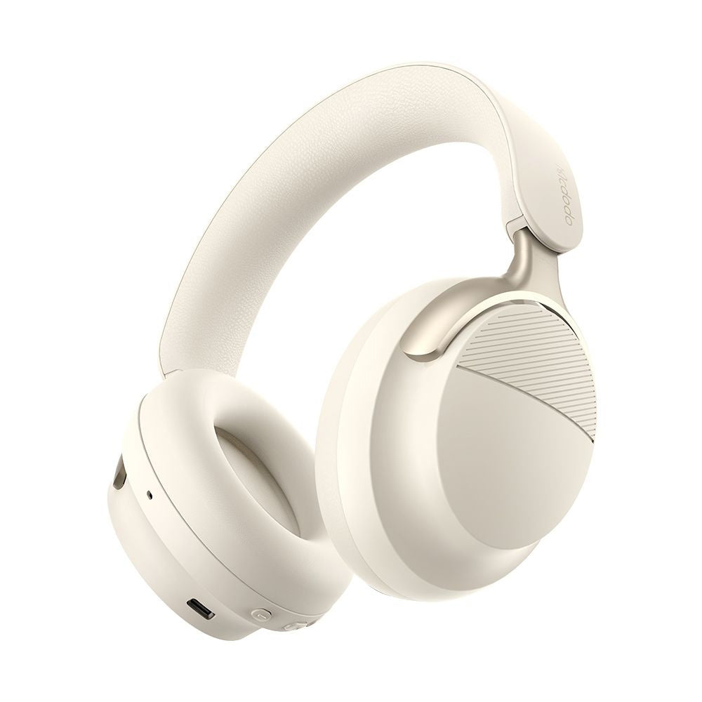 Mcdodo - Wireless Headphones T02 Series (HP-1421) - On-Ear, Bluetooth V5.4, 500mAh, ANC Noise Cancelling - Beige