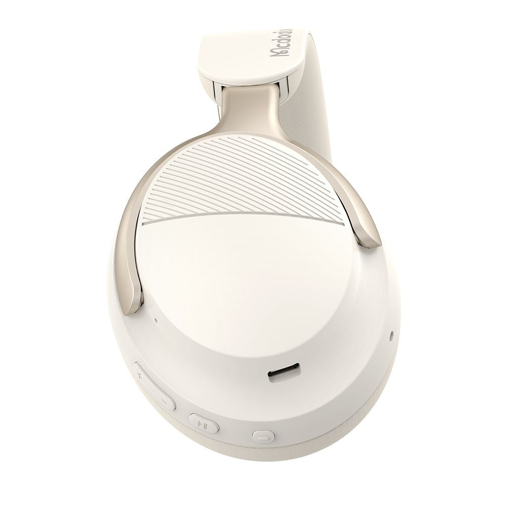 Mcdodo - Wireless Headphones T02 Series (HP-1421) - On-Ear, Bluetooth V5.4, 500mAh, ANC Noise Cancelling - Beige