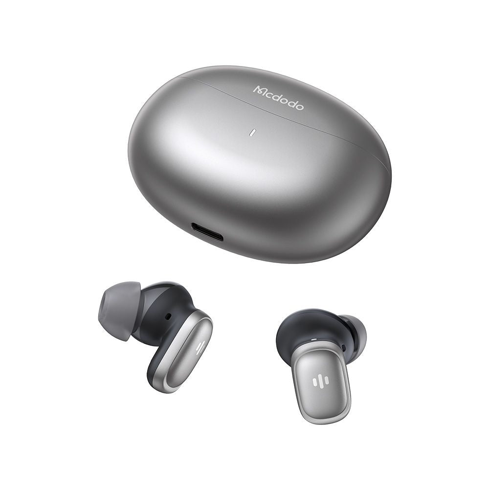Mcdodo - Wireless Earbuds Speak A01 Series (HP-8221) - Bluetooth V5.4, ANC + ENC Technology - Silver