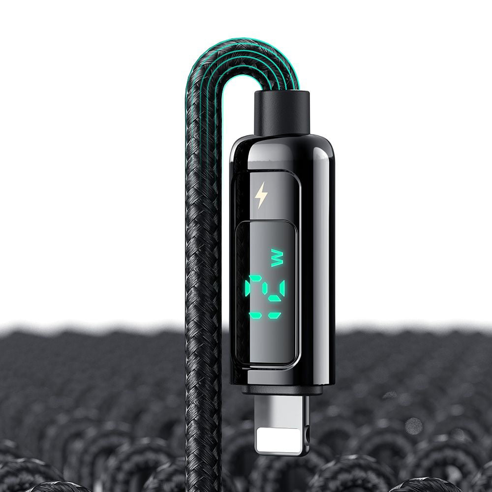 Mcdodo - Data Cable (CA-9940) - USB-A to Lightning, 3A, Digital Display, 1.2m - Black