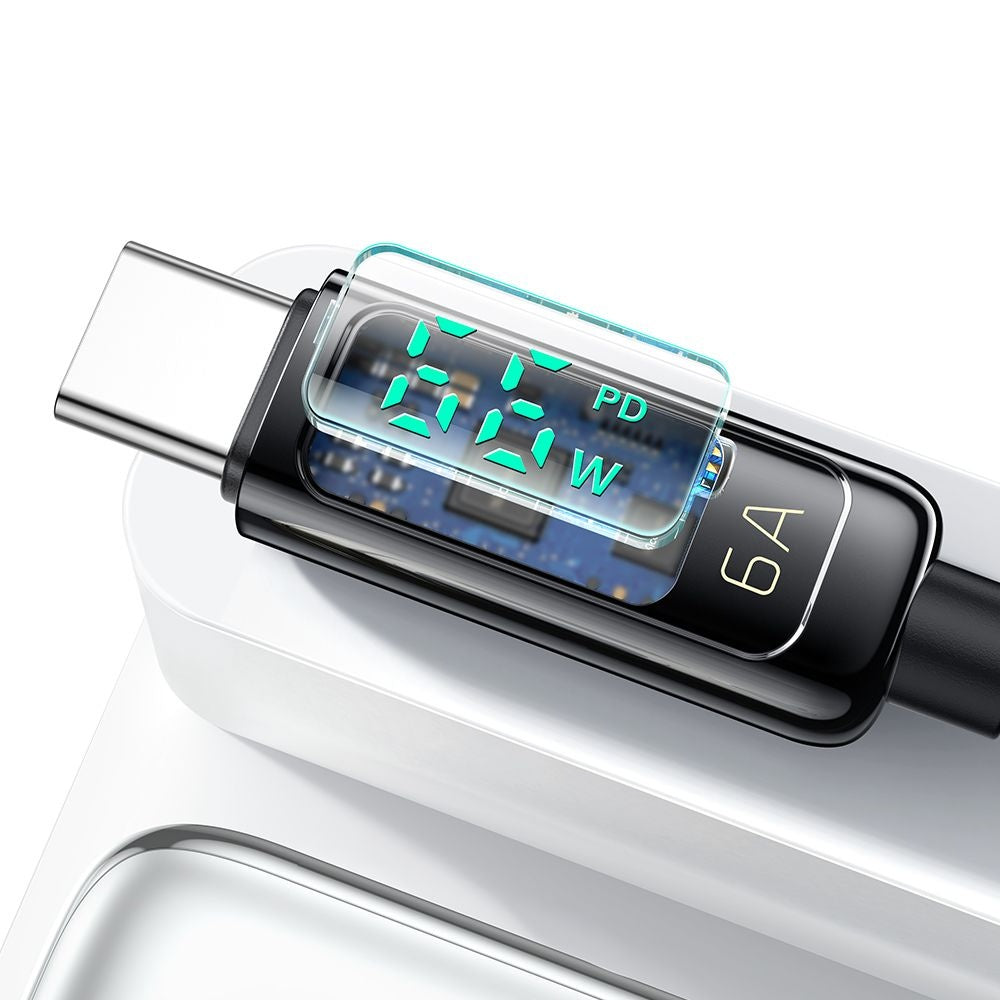 Mcdodo - Data Cable (CA-8690) - USB-A to USB-C, 6A, Digital Display, 1.2m - Black