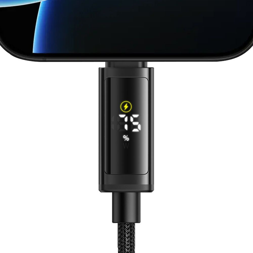 Mcdodo - Data Cable (CA-8000) - USB-C to USB-C, Dual LED Display, 100W, Fast Charging, 1.2m - Black