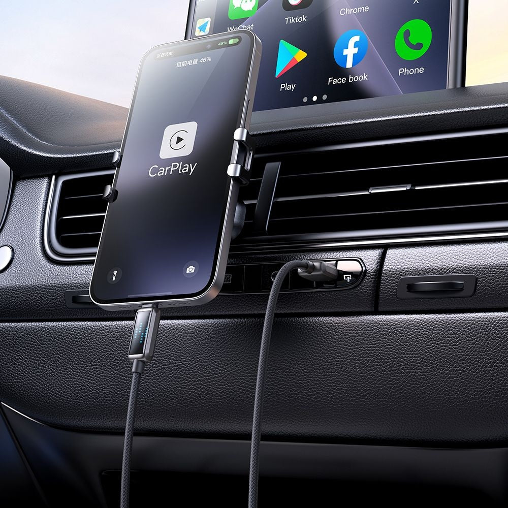 Mcdodo - Data Cable (CA-5250) - USB-A to Lightning, LED Display, 1.2m - Black