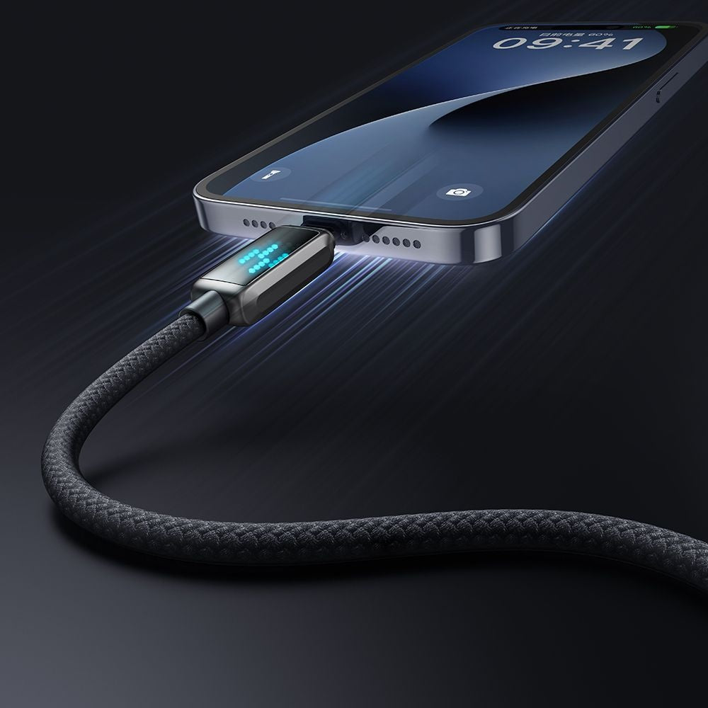 Mcdodo - Data Cable (CA-2630) - USB-C to Lightning, 36W, LED Display, PD Fast Charging, 1.2m - Black
