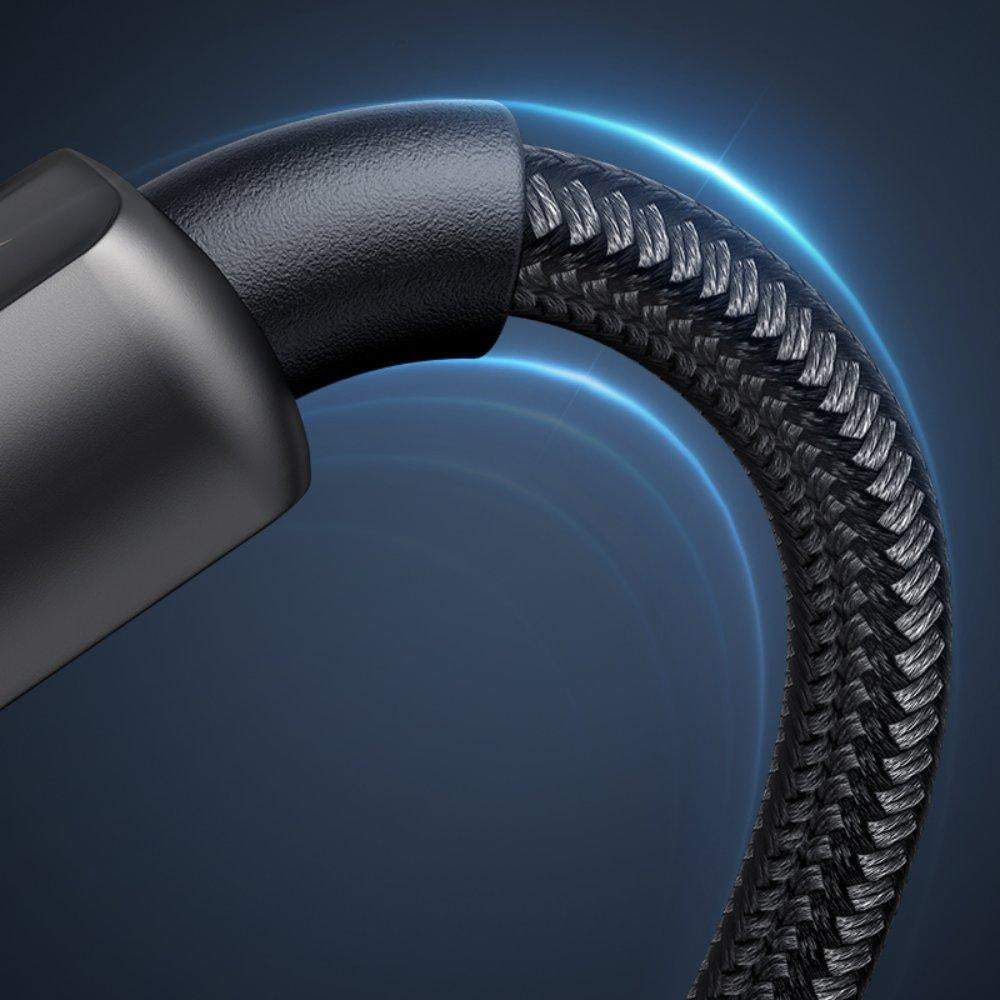 Mcdodo - Data Cable (CA-3620) - USB-A to Lightning, 3A, Digital Display, Auto Power Off, Transparent Design, 1.2m - Black