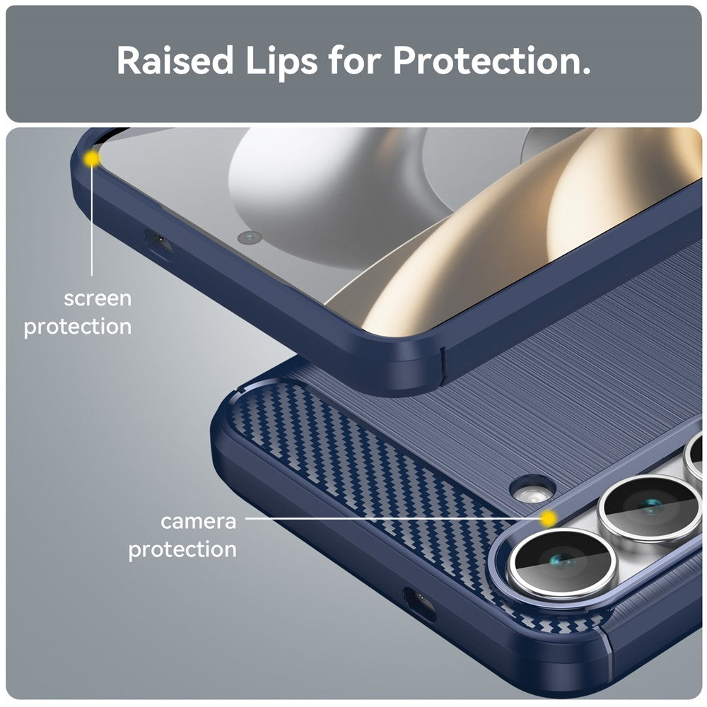 Techsuit - Carbon Silicone - Galaxy S25 FE - Blue