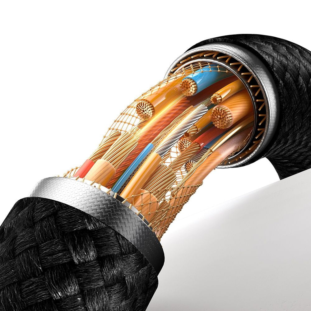 Mcdodo - Data Cable (CA-6590) - with Breathing Light LED Display, USB-A to Lightning, Auto Power Off, 3A, 1.2m - Black