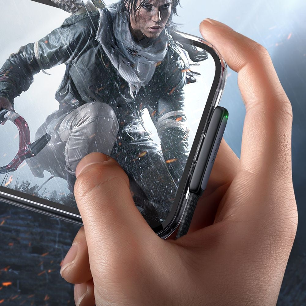 Mcdodo - Data Cable (CA-3350) - Type-C to Lightning, 90 Degree Design, 36W, LED Indicator, 1.2m - Black