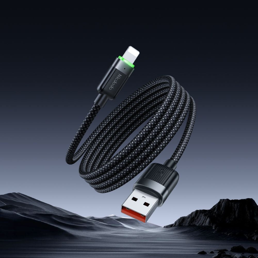 Mcdodo - Data Cable Self-Winding Series (CA-6000) - USB-A to Lightning, 3A, 1.2m - Black
