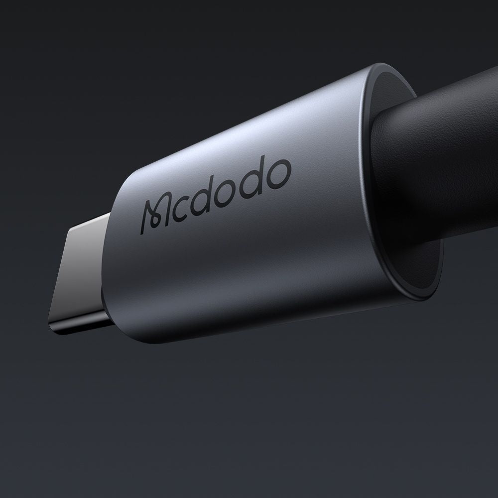 Mcdodo - Data Cable (CA-6940) - with Charging Light, USB-C to Lightning, Transparent Cable, 36W, 1.2m - Black