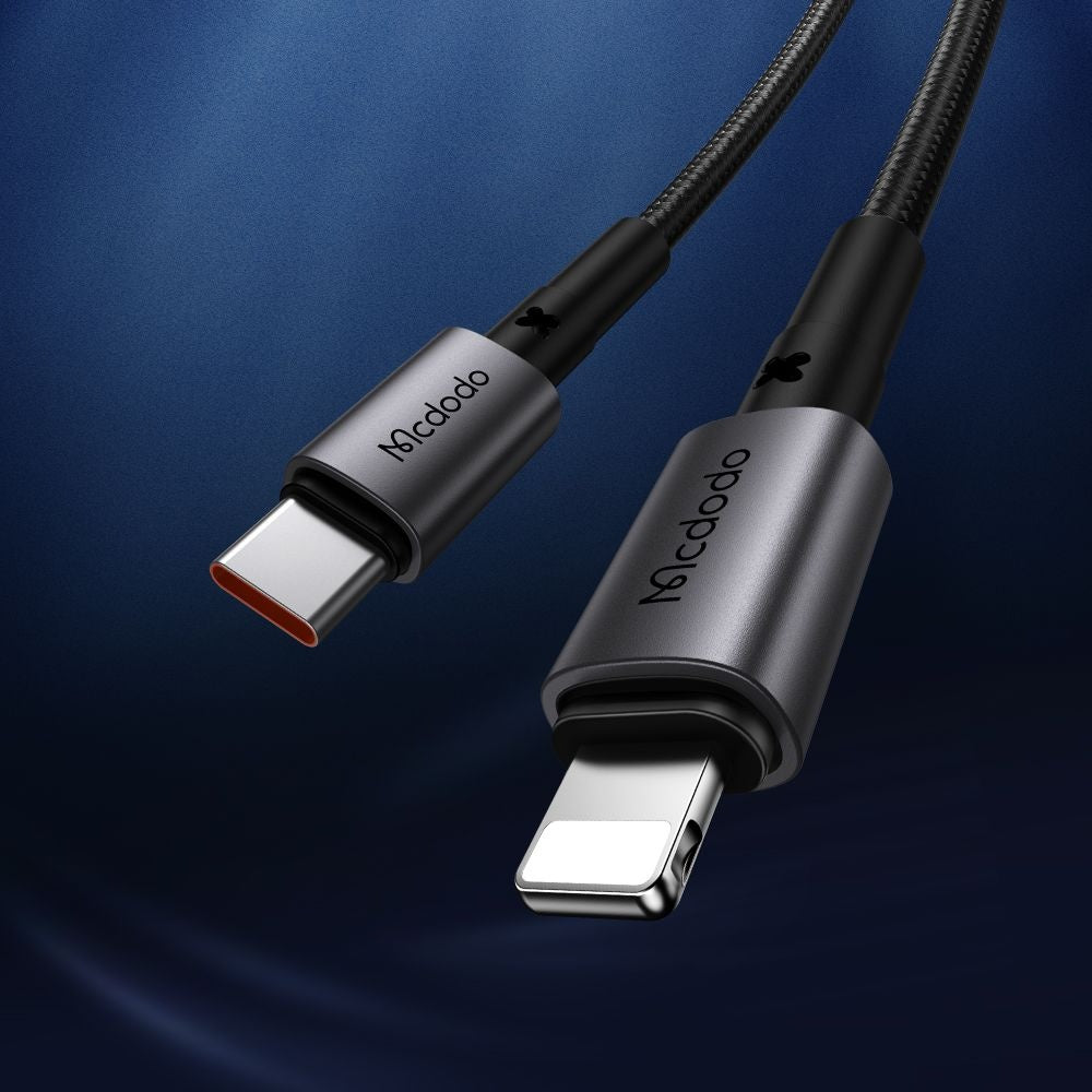 Mcdodo - Data Cable (CA-2850) - Type-C to Lightning, PD Fast Charging, 3A, 36W, 1.2m - Black