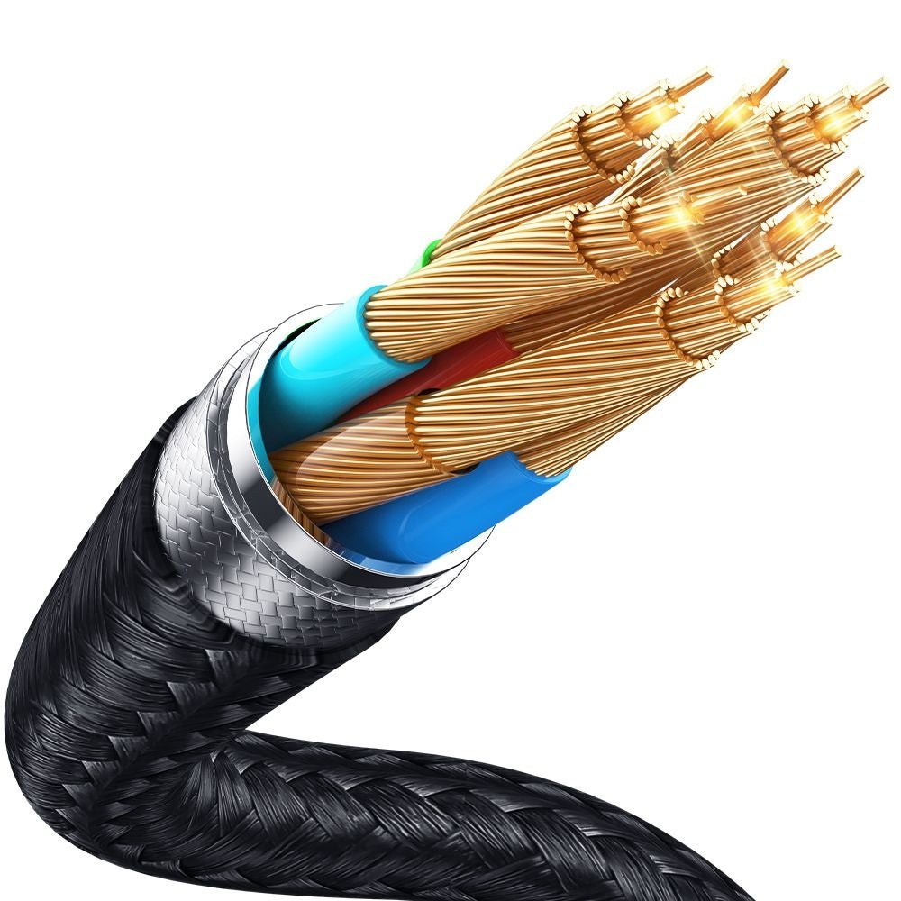 Mcdodo - Data Cable (CA-4730) - USB-A to Type-C, Fast Charging, 6A, 120W, LED Indicator, 1.5m - Black