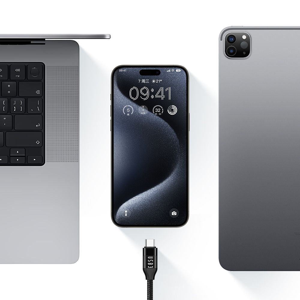 Mcdodo - Data Cable (CA-7132) - USB-C to USB-C, 100W, 10Gb/s, 4K@60Hz, 5A, 1.2m - Black