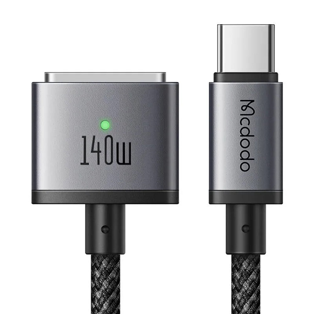 Mcdodo - Magnetic Cable (CA-1470) - USB-C to MagSafe 3, 140W, LED Indicator, 2m - Black