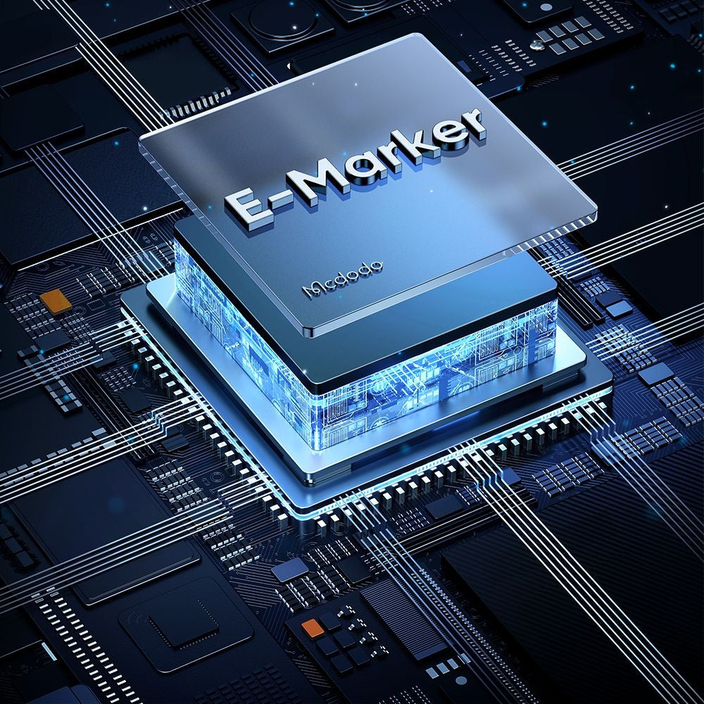 Mcdodo - 2in1 Data Cable (CA-0140) - USB-C to USB-C + MagSafe 3, 240W, LED Indicator, 2m - Black