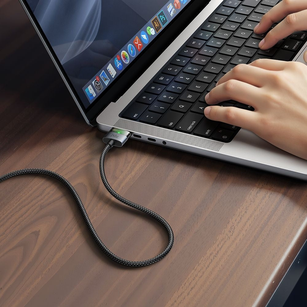 Mcdodo - Magnetic Cable (CA-2070) - USB-C to MagSafe 3, 140W, LED Indicator, 2m - Black