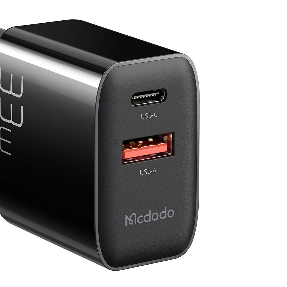 Mcdodo - Wall Charger (CH-0921) - Dual Port, 33W, Fast Charger, Fireproof PC - Black