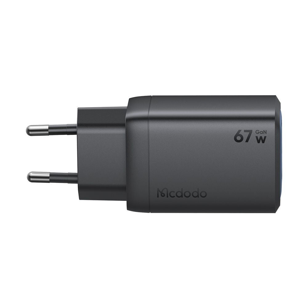 Mcdodo - Wall Charger Gana Mini Series (CH-0970) - 2x USB-C, 1x USB-A, 67W, GaN Technology - Black