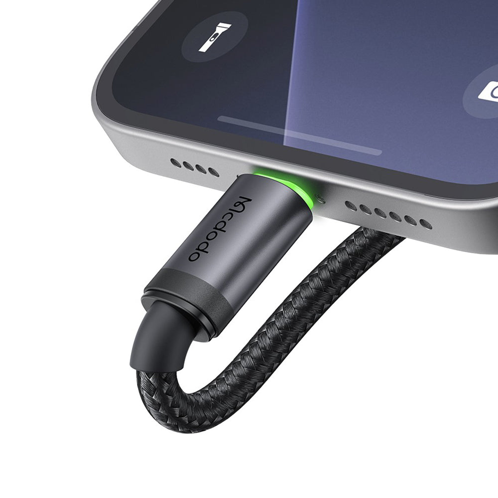 Mcdodo - Data Cable (CA-4410) - USB-C to USB-C, Nylon Braided, Aluminum Alloy, PD60W, 1m - Black